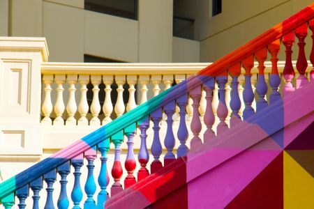 Vibrant Dubai Staircase