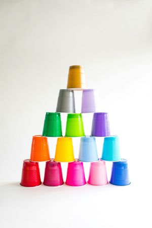 Rainbow Tower Cups