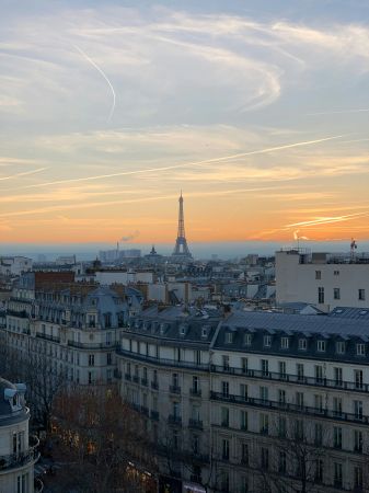 Golden Parisian Sunset