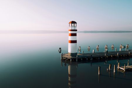 Coastal Beacon Sunset