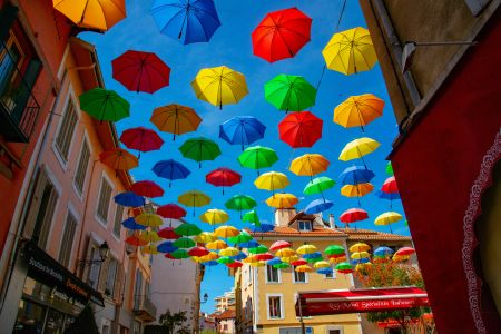 Umbrella Skyline Serenity